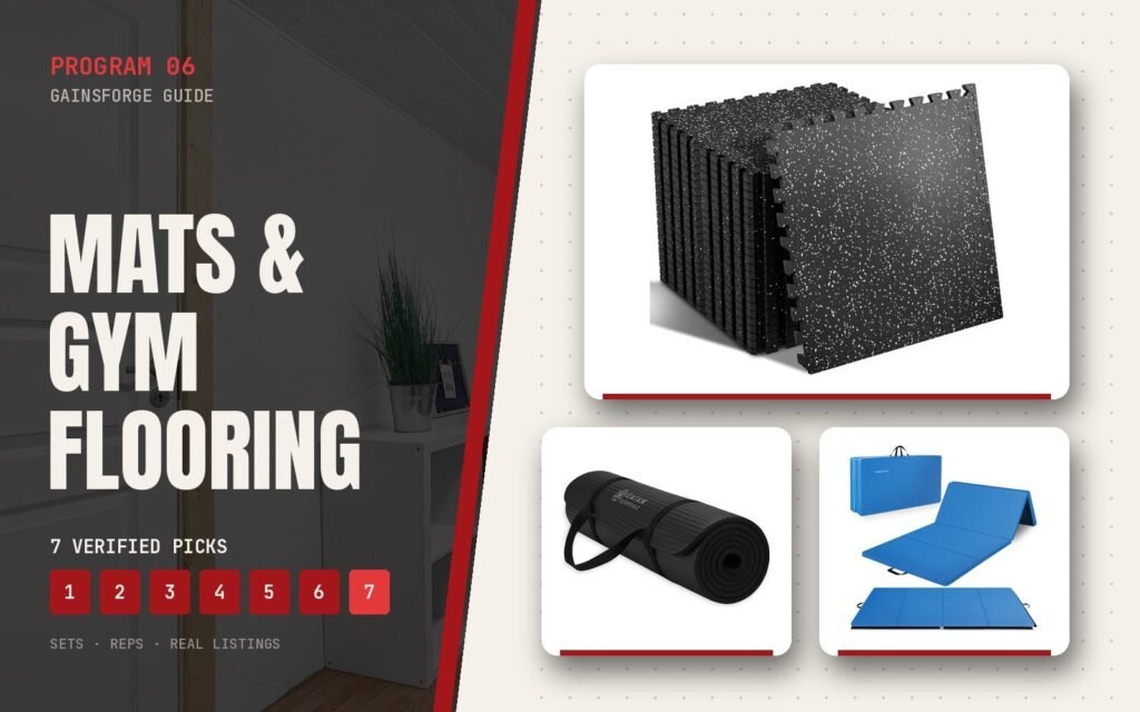 Exercise Mats & Home Gym Flooring guide cover with featured products